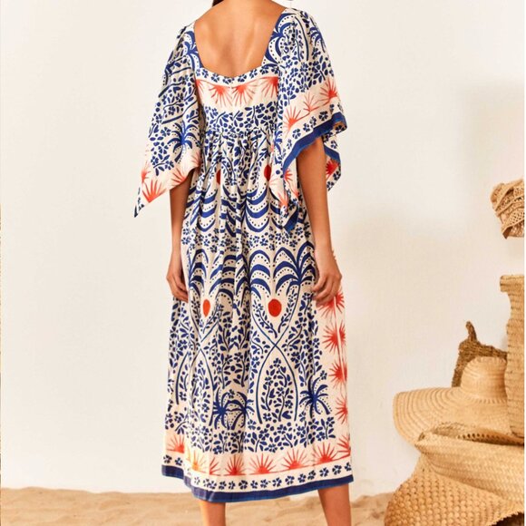 FARM RIO Afternoon Breeze Midi Dress SZ SMALL - Picture 3 of 9